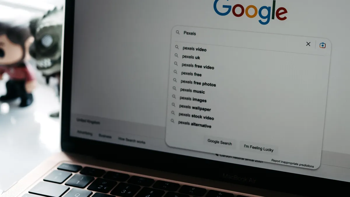 How to Track Keyword Rankings Across Google Search Console, Rank Trackers, and Spreadsheets — Photo of a Laptop Screen w
